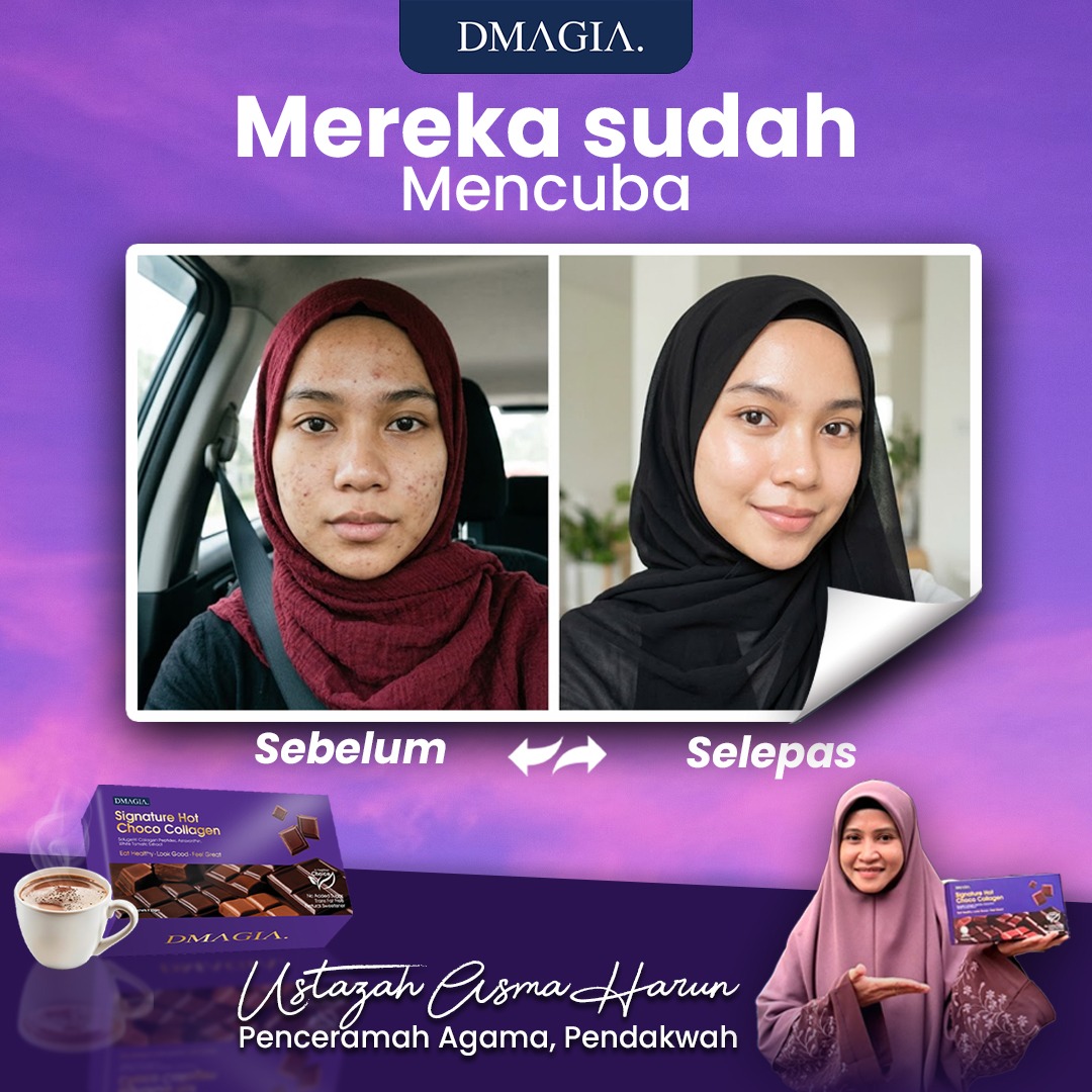 Before after pelanggan DMAGIA 3