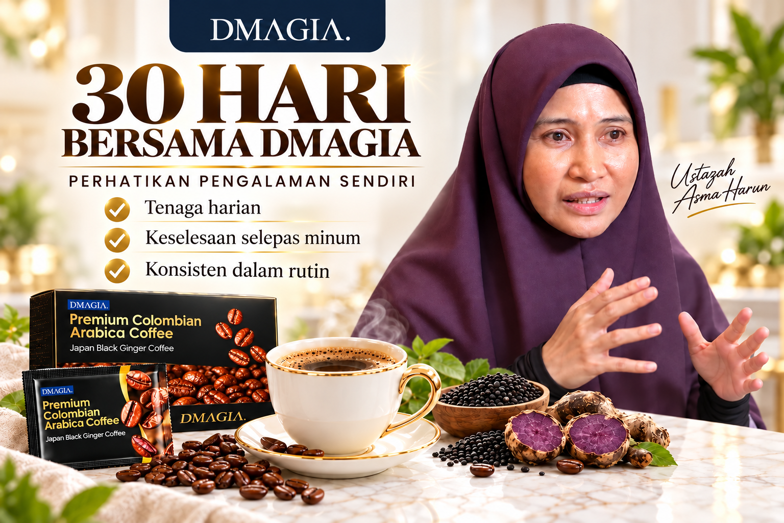 30 Hari Bersama Dmagia, bersama Ustazah Asma Harun