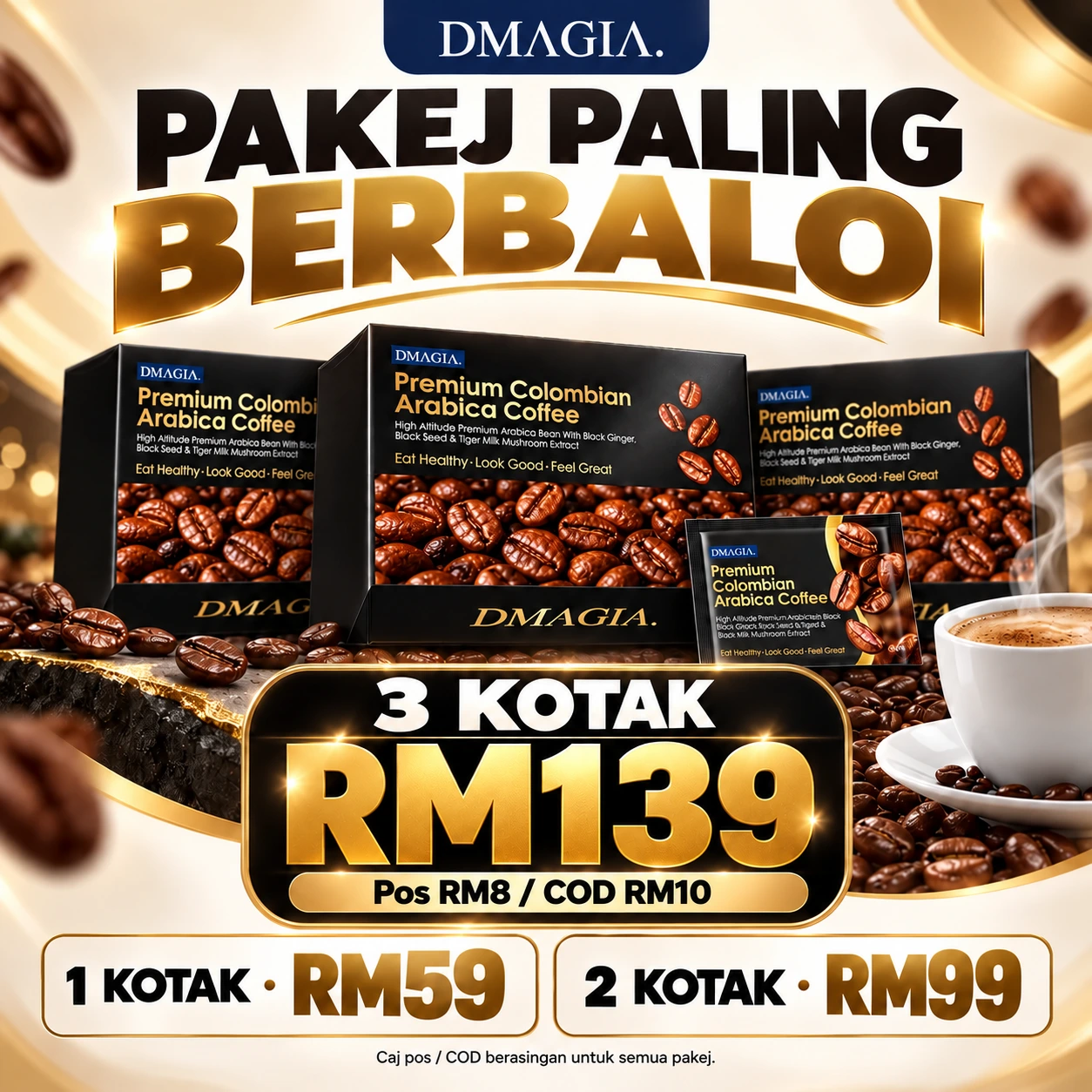Harga pakej Dmagia RM59 RM99 RM139